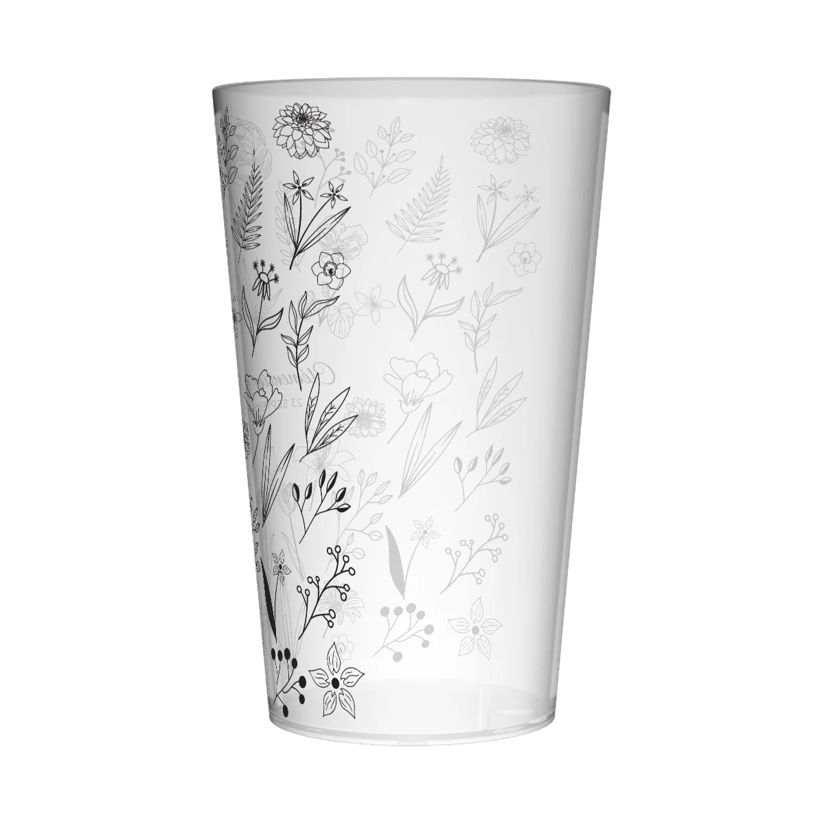 Gobelet personnalisé Mariage Dessin Fleur - Image 3